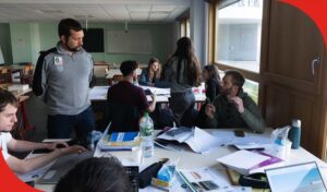 Étudiants participant au Green Build Challenge 2024